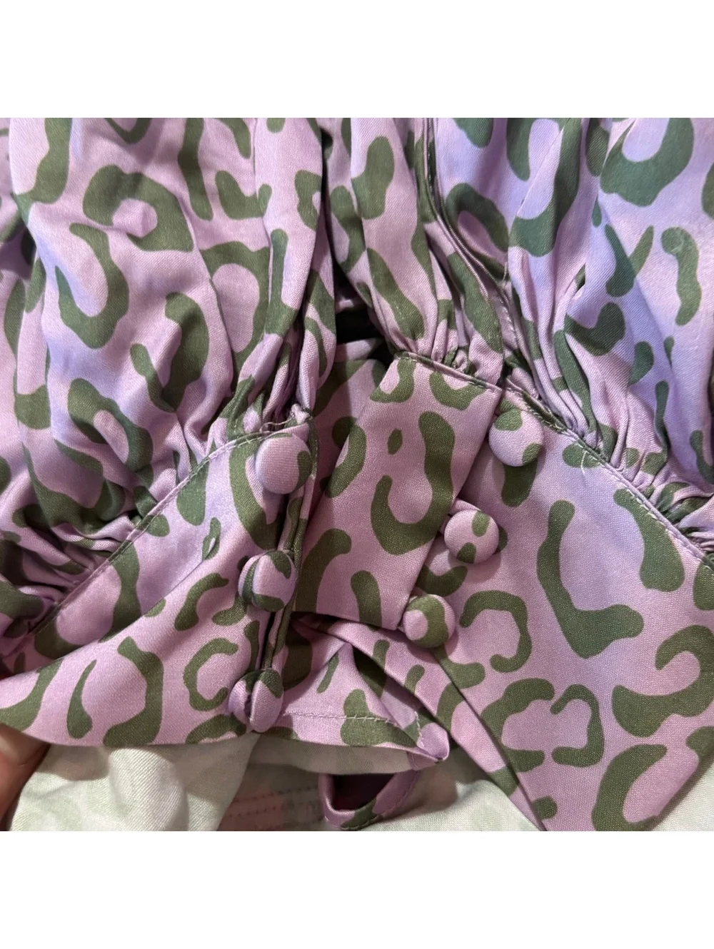 For Love and Lemons June Mini Dress Purple and gray - Picture 7 of 8